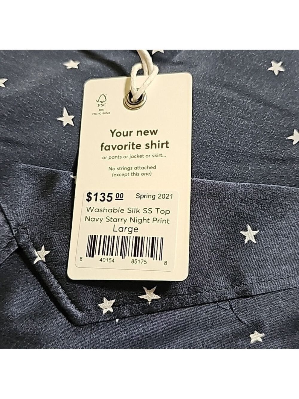 MARINE layer washable silk SS top - Picture 4 of 4